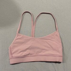 Mauve Lululemon Flow Y Sports Bra